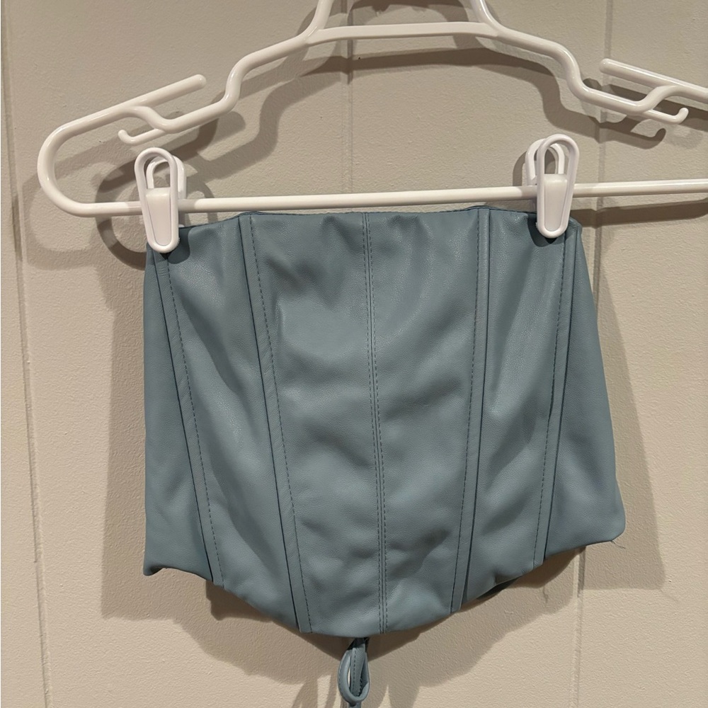 Blue Tic Toc Corset